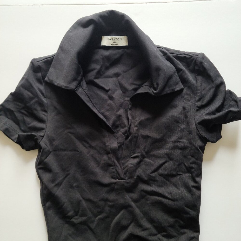 Aritzia Babaton Contour Polo Cropped